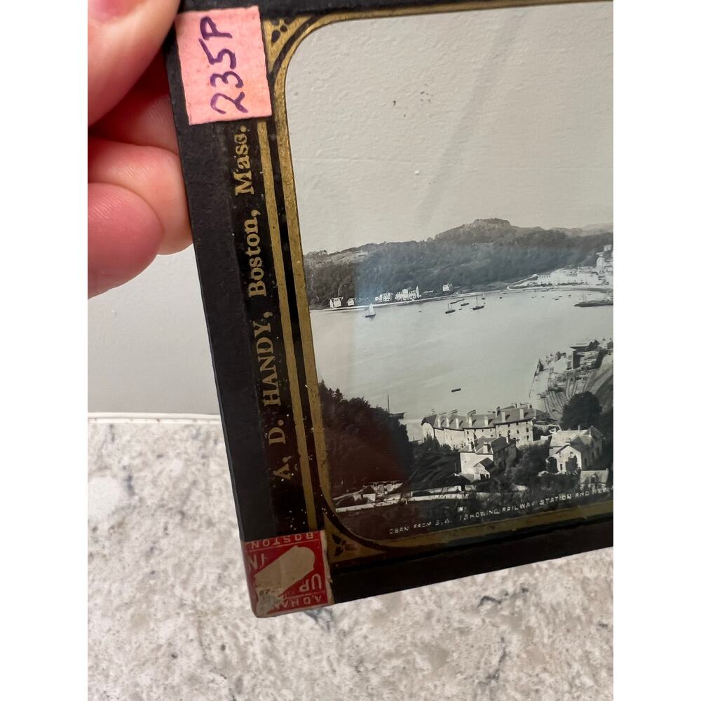 Antique Magic Glass Lantern Slide from A.D. Handy Boston, Mass JL - Picture 2 of 5